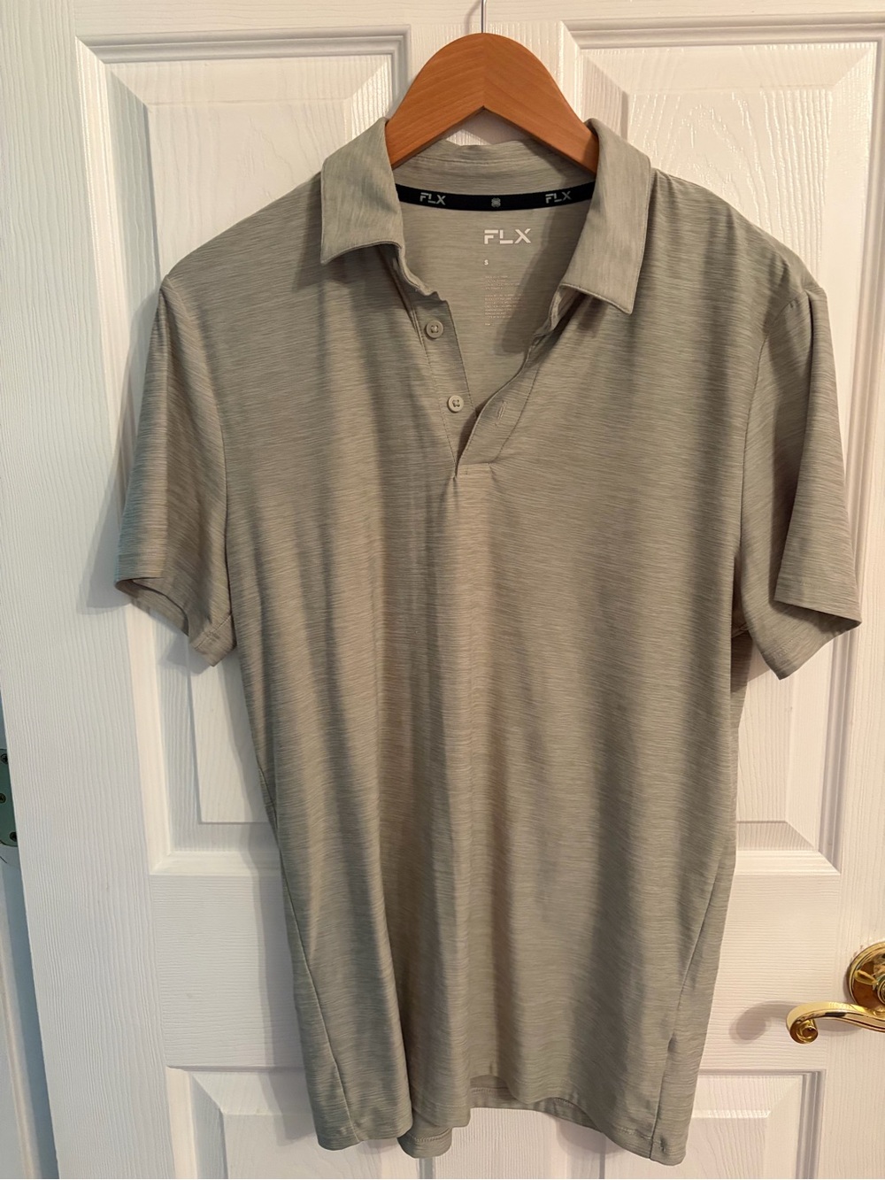 light gray polo